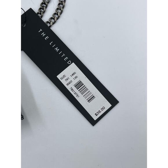 The Limited Handmade Black Silver Tone Kiss Lock Chevron Clutch Bag New - Picture 4 of 10